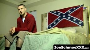 JoeSchmoeXXX.com - Horny hunk Seg jacks off and gets his cock sucked by Joe