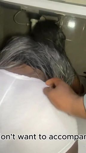 Fucking Stepmom Gets Pregnant By Her Stepson After Teasing Him With Her Ass In The Kitchen   Clip 1