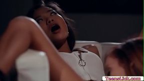 Dani Jensen spreads Vina Skys legs and licks pussy