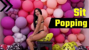 Dani Irresistible Tease: Mouse Print Balloon Sit & Pop!