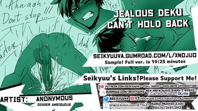 Jealous Deku can't hold back rough ASMR moaning