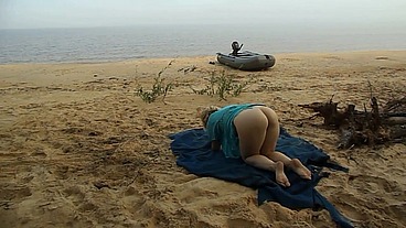 Anal fucking big ass on island