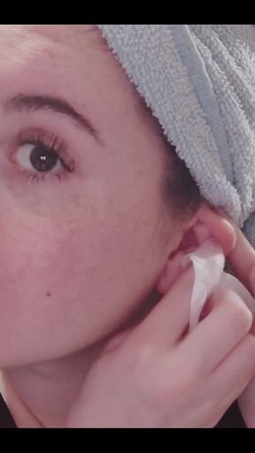 My ear cleaning routine starts with cotton swabs and then gauze.