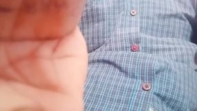 Cock masturbation in front of his wife