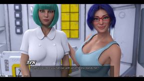 Stranded in Space - Blue Haired MILF Want Threesome with Me & Hot Busty Doctor