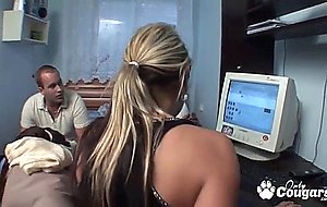 Boyfriend sharing her girl with random guy