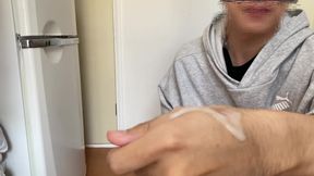 #52 毛深い男子大学生が1日中つけたアナルプラグでオナニー
