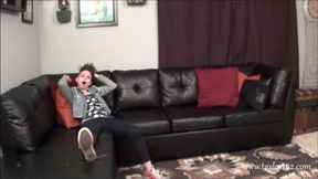 Bailey gets dominated by feet!