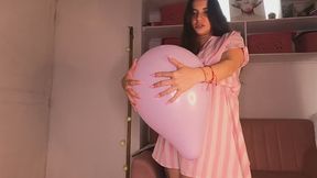 BLOW BALLOON LILA 12 pink outfit