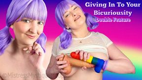 Giving In To Your Bicuriousity Double Feature - Experimenting with your "straight" friend! - Make Me Bi, Bisexual Encouragement, Gay, Queer, Female Domination, Femdom, JOI, Jerk Off Instruction with Mistress Mystique Hoops - MP4