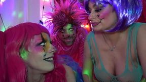 eva may meets the pink clowns