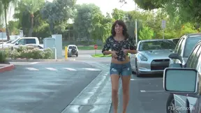 Sultry Bojana Strips Nake & Wanders Through Park Arousing Passerby Desires