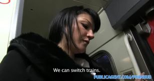 fucks on the train to avoid the police