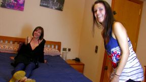 Amateur brunette screwed by a hard cock