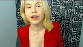 Katy Blondy Striptease Dance