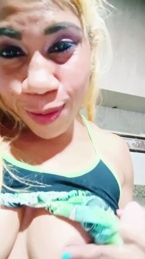 Spectacular moment from &quot;New Kitchen and Naugthy baby girl masturbate and squurt cum drink and hard orgams 4u my sweet love&quot;