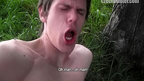 Amateur Man Sucks A Strangers Cock Outdoors