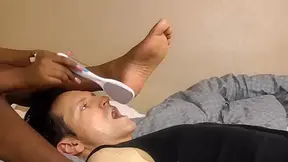 Pedicure Slave off a Legal-age black Goddess! by Femdom Austria