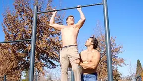 Ripped Dudes Sweat It Out Before Wild Outdoor Sex - CorbinFisher