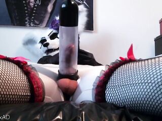 Kalya the sexually excited yiff shemale hentai play with her pump