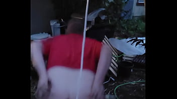 Dirty enema in my backyard