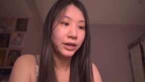 Cute Asian girl ASMR reads from the Bible