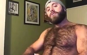 Hairy Lumberjack Shows Off his Cock ( No Cum )
