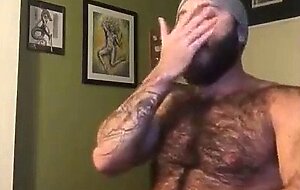 Hairy Lumberjack Shows Off his Cock ( No Cum )