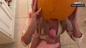 Pumpkin Gloryhole Suprise For My Stepsister Frances Bentley - Bj & Riding Til I Cum Deep Inside