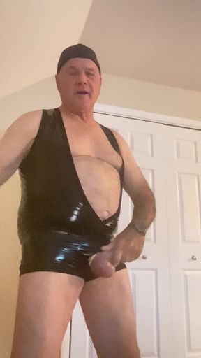 bikeman in latex