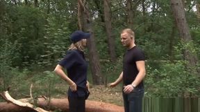 German Policewoman Fucked Doggystyle