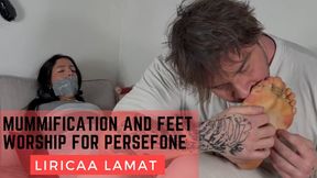 Mummification and feet worship for Persefone