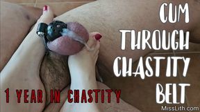 Year-Long Chastity Slave’s First Ruined Orgasm