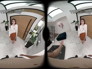 VR Bangers: Breasty Lexi Luna in Glasses and Nylons Shows Off Her Taut Vagina - VR Porn