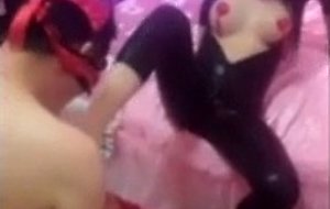 Hot chinese girl gets some honey blowjob and anal