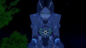 necron anime girl bj - warhammer 40k