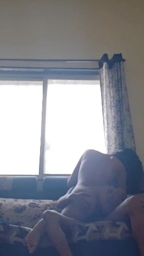 Fucking My Best Friend on the Cozy Sofa in the Room