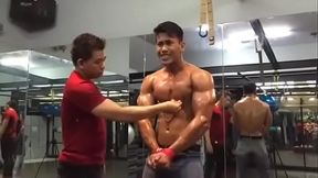 Asian Gym Slave Gets Nipple Play In IntenseGay Workout Session
