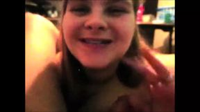Nasty Whore Gagging On Cum Then Swallowing It All