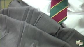 As the hard BBC penetrates her tight Asian pussy the babe enjoys an interracial threesome