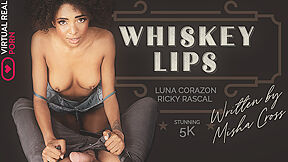 Alessa Savage And Luna Corazon In Whiskey Lips - Black Babe