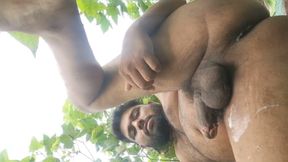 I cum in my cotton field Huge cum shot  Desi Outdoor cotton field