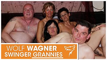 YUCK! Ugly old swingers! Grannies &amp_ grandpas have themselves a naughty fuck fest! WolfWagner.com