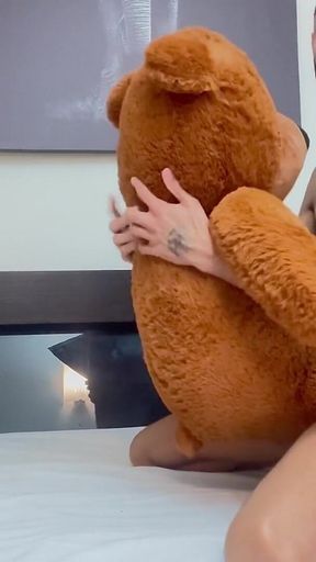 I Put the Teddy Bear on All Fours and Came on Top of It