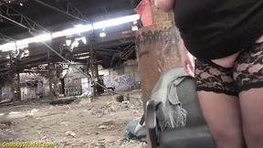 German BBW MILF Gets Rough Outdoor pounding