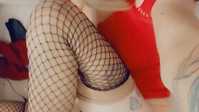 Feminized trans person enjoys being penetrated.