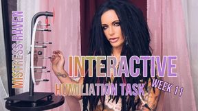 INTERACTIVE HUMILIATION TASK 2023 - WEEK 11