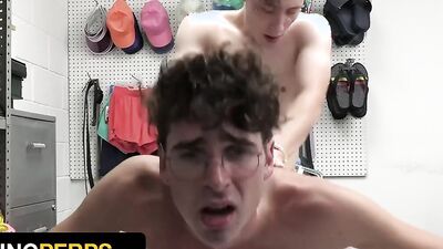 Nerd Teen Thief Barebacked By Vigilant Officer Cole Church - YoungPerps