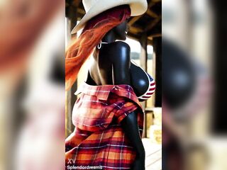 American Fantasy: Black Farm Angel Tease [AI-Animated]