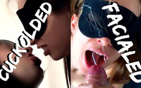 Boyfriend Facialed Me and My Husband Eats His Cum
